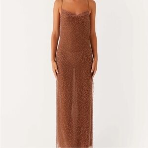 Peppermayo Brown Maxi Dress